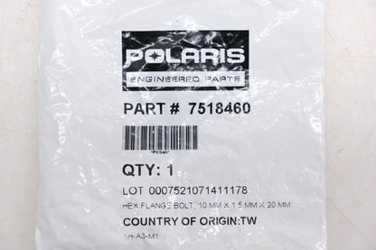 New OEM Polaris 7518460 Hex Flange Bolts Qty 2 NOS