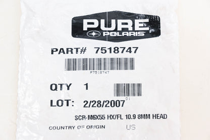New OEM Polaris 7518747 Hex Flange Screw NOS
