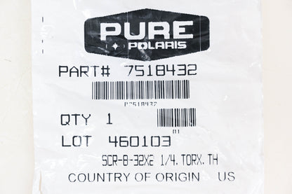 New OEM Polaris 7518432 Torx Screw NOS