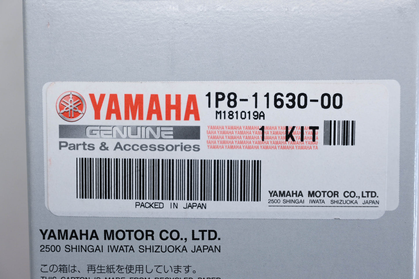 New OEM Yamaha 1P8-11630-00-00 Piston Kit NOS