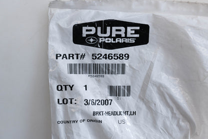 New OEM Polaris 5246589 Left Headlight Bracket NOS