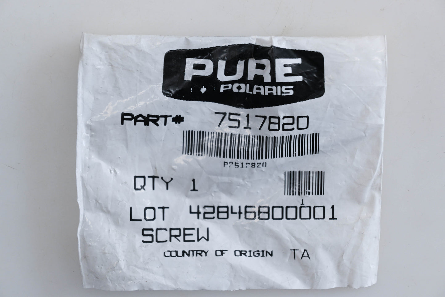New OEM Polaris 7517820 Screw NOS