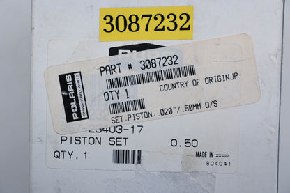 New OEM Polaris 3087232, 257-23403-17 Piston Kit NOS
