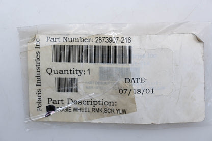 New OEM Polaris 2873907-216 Yellow Bogie Wheel NOS