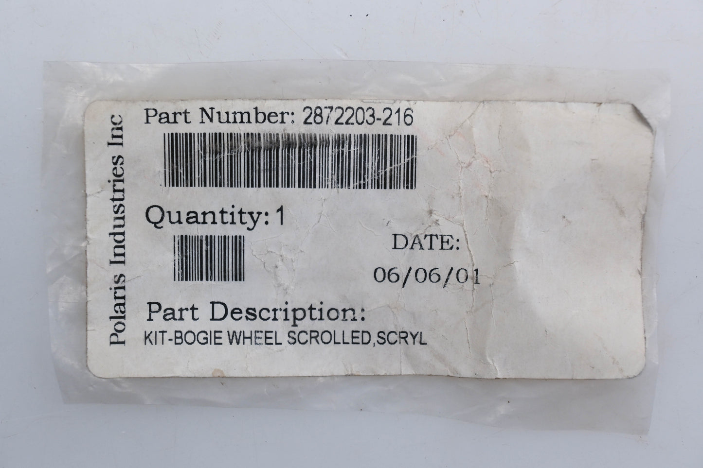 New OEM Polaris 2872203-216 Yellow Bogie Wheels Qty 2 NOS