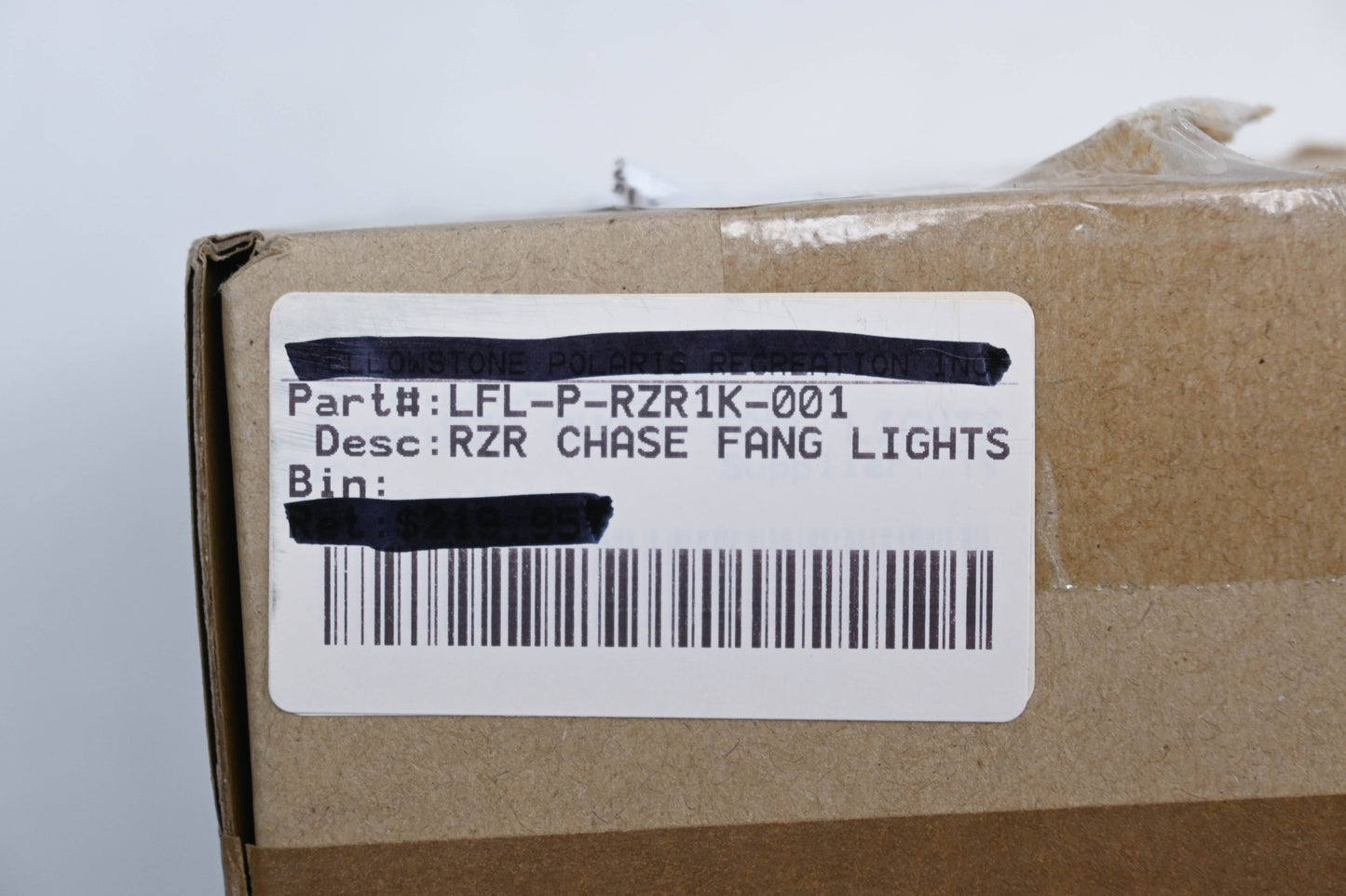 SuperATV LFL-P-RZR1K-001 Polaris RZR Chase Fang Light Kit NOS