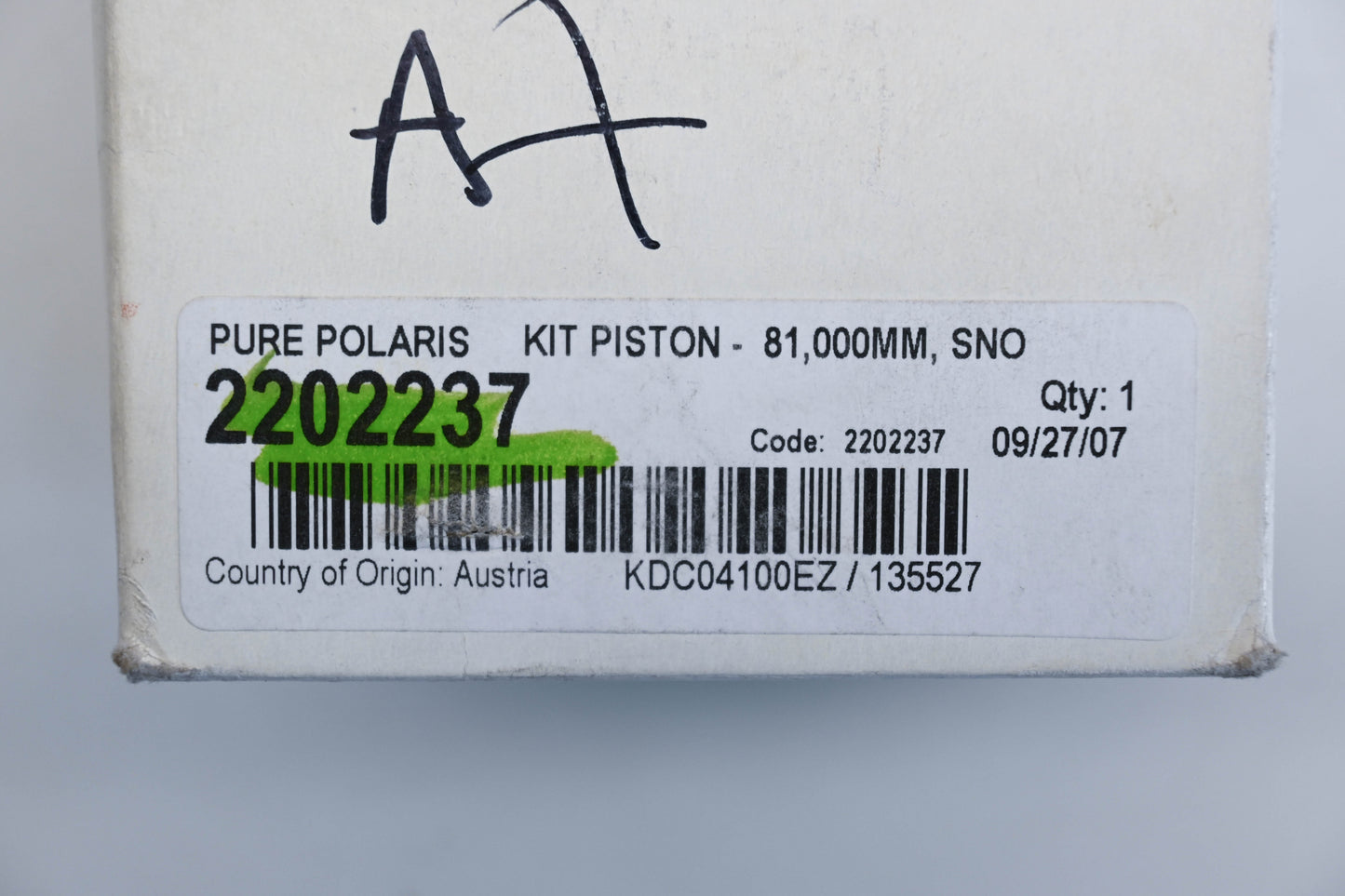 New OEM Polaris 2202237 Piston Kit NOS