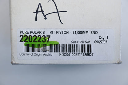 New OEM Polaris 2202237 Piston Kit NOS