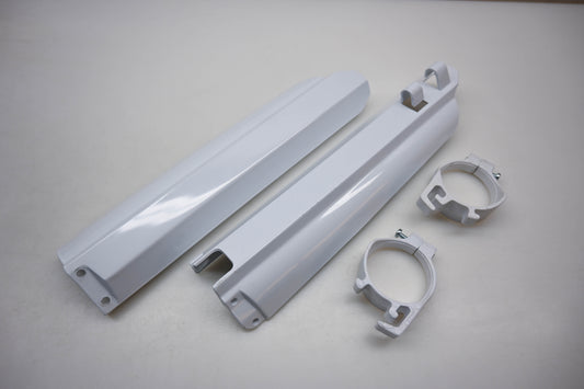 UFO YA03803-046, 116571 White Yamaha Fork Slider Protector Kit NOS