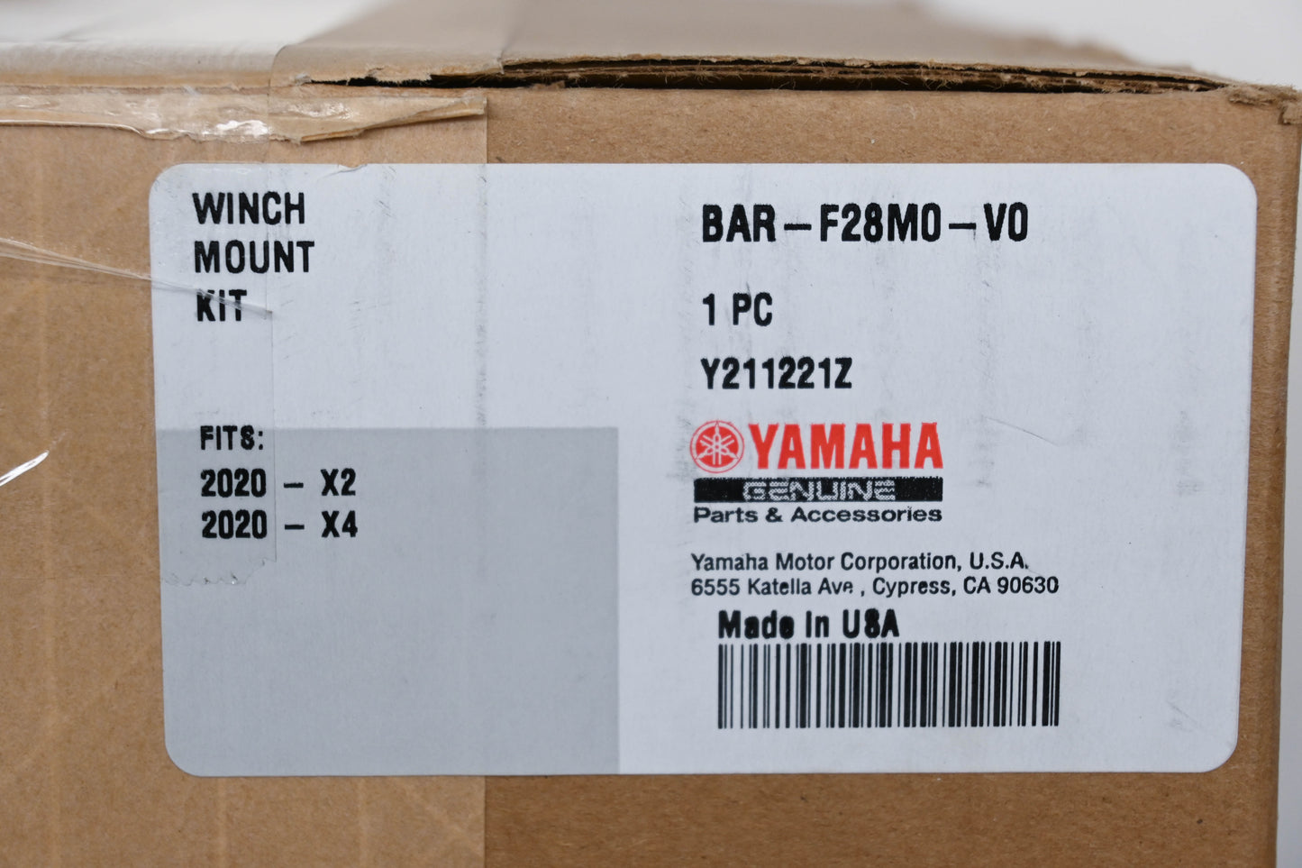 New OEM Yamaha BAR-F28M0-V0 Winch Mounting Bracket NOS