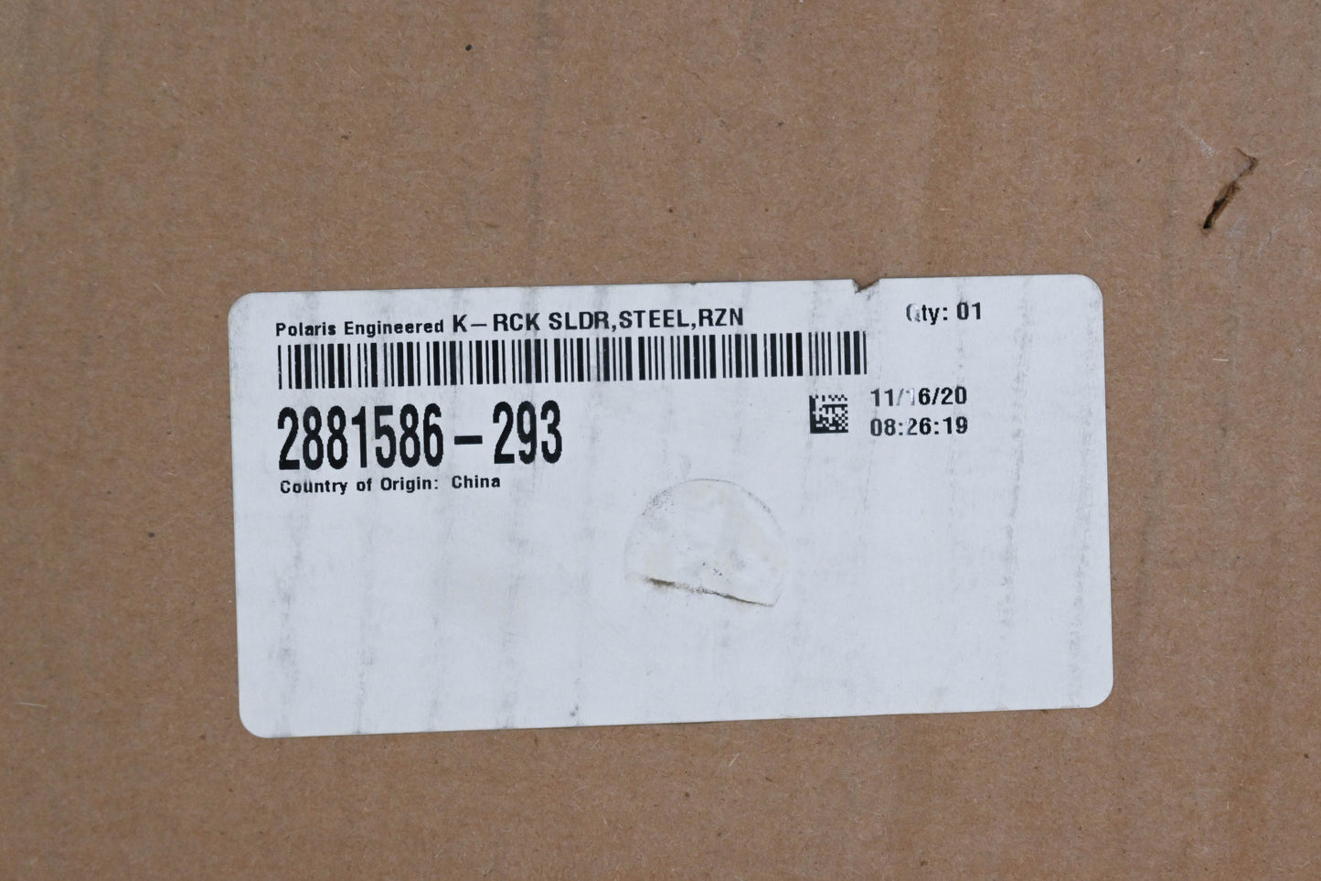 OEM Polaris 2881586-293 Indy Red RZR Rock Slider Kit