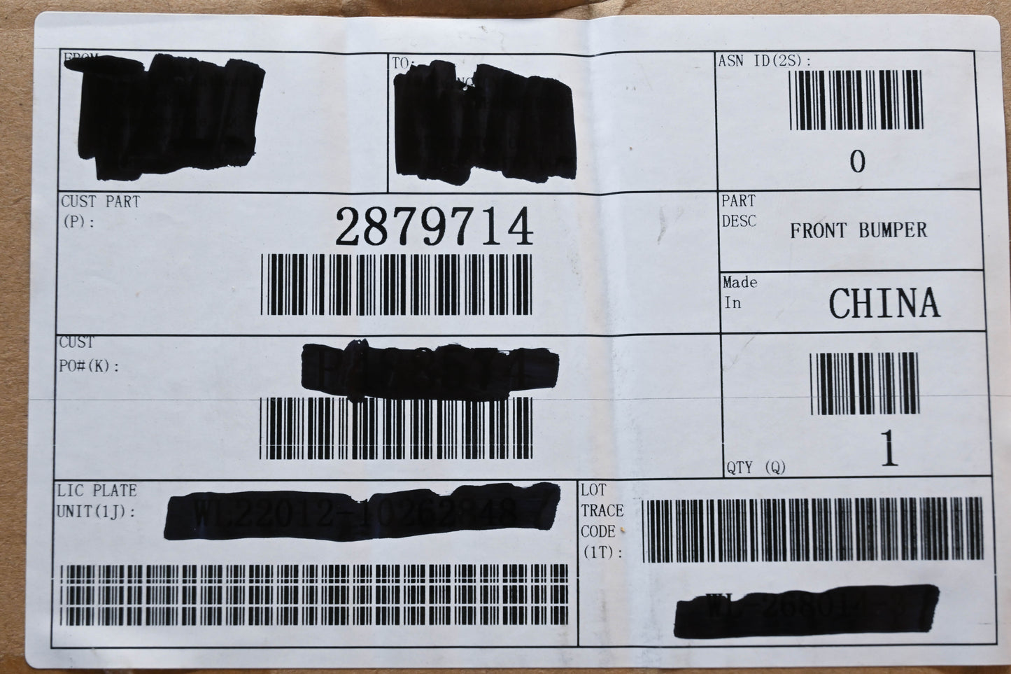 New OEM Polaris 2879714-463 Matte Black Front Brush Guard Kit NOS