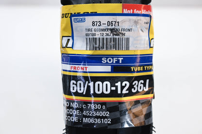 Dunlop 45234002, 873-0671 Geomax 60/100-12 36J MX33F Soft Front Tire NOS