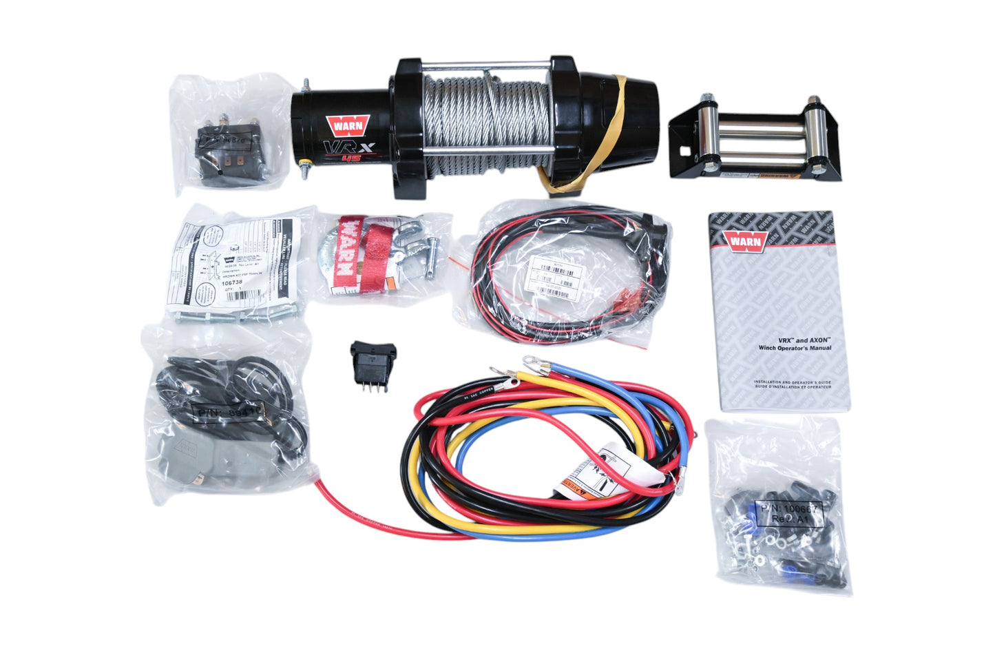 Warn 101045 VRX 4500lb Winch Kit NOS