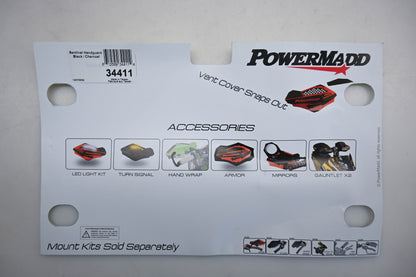 PowerMadd 34411 Charcoal Black Handguard Kit NOS