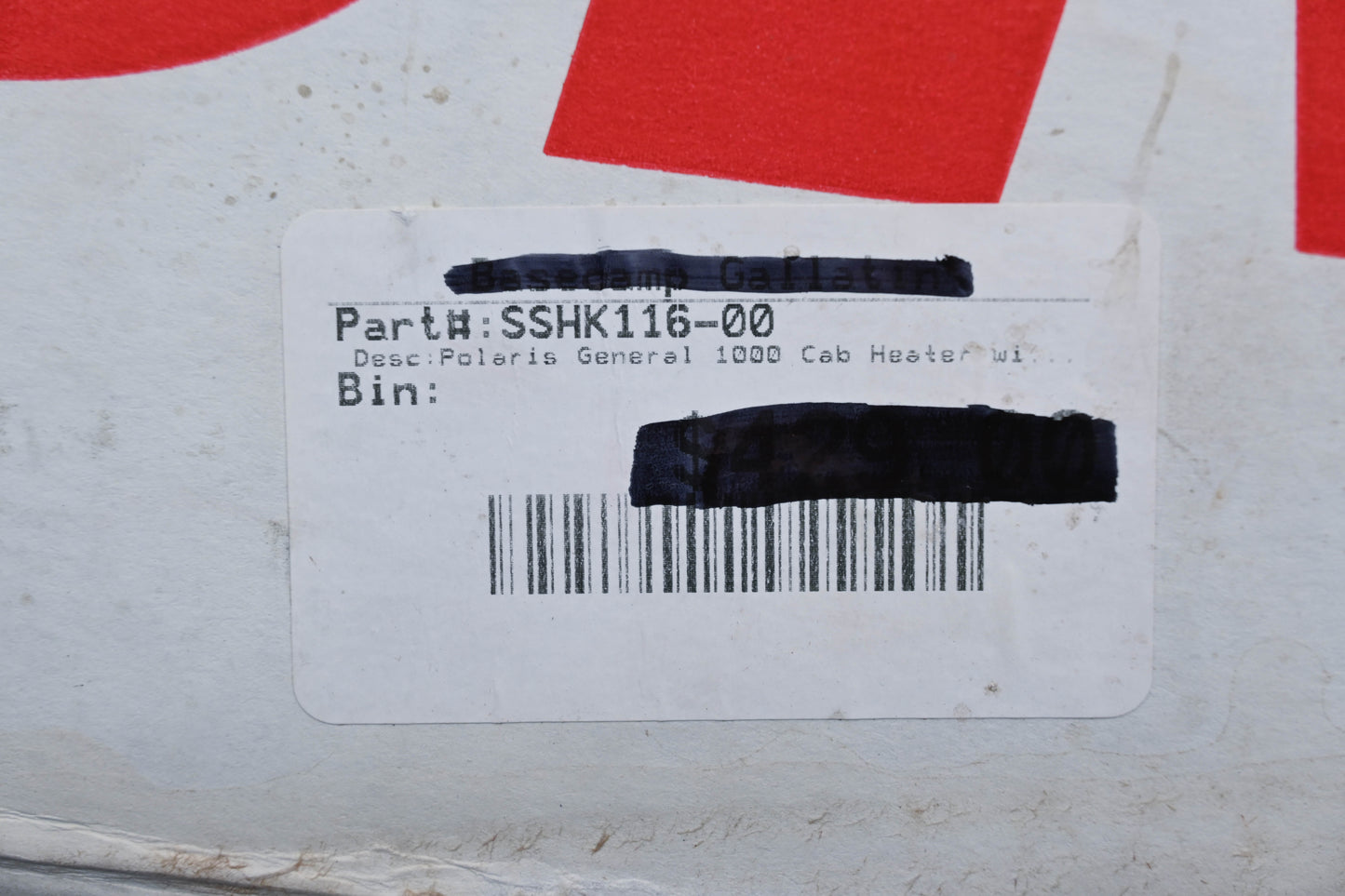 Inferno SSHK116-00 Polaris General 1000 Cab Heater Kit NOS
