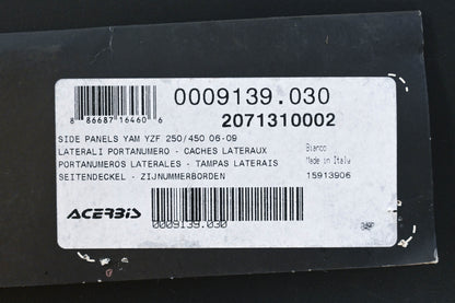 Acerbis 2071310002, 20713-10002 Yamaha Side Panel Kit NOS