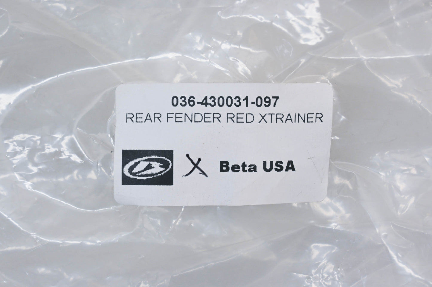 Beta 036-430031-097, 036.43.003.10.97 Red Rear Fender NOS
