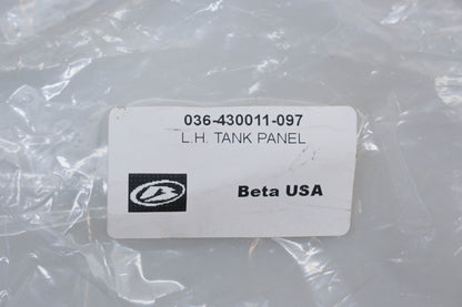 Beta 036-430011-097, 036.43.001.10.97 Red left Tank Panel NOS