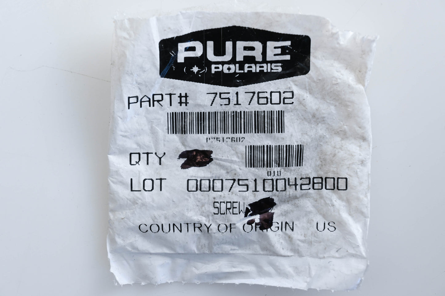 New OEM Polaris 7517602 Screws Qty 6 NOS