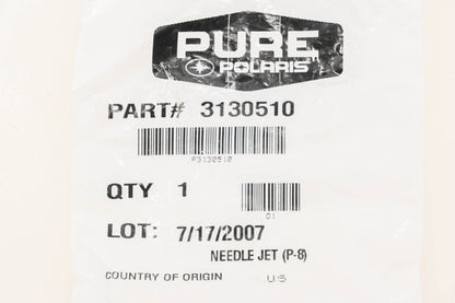 New OEM Polaris 3130510 Needle Jet NOS