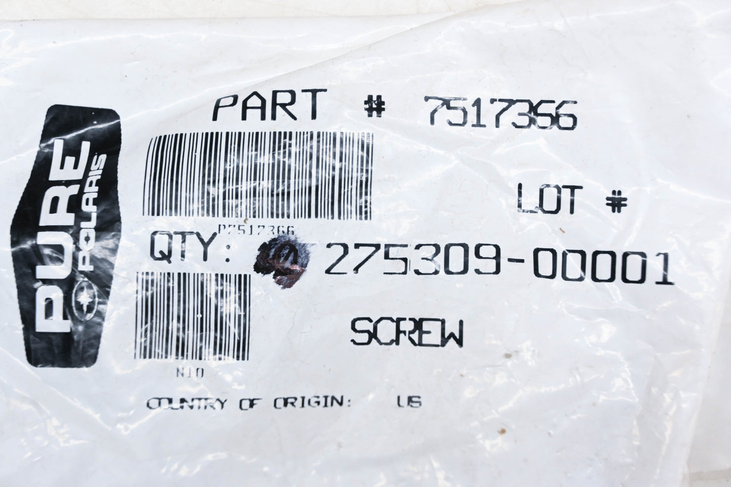 New OEM Polaris 7517366 Screws Qty 3 NOS