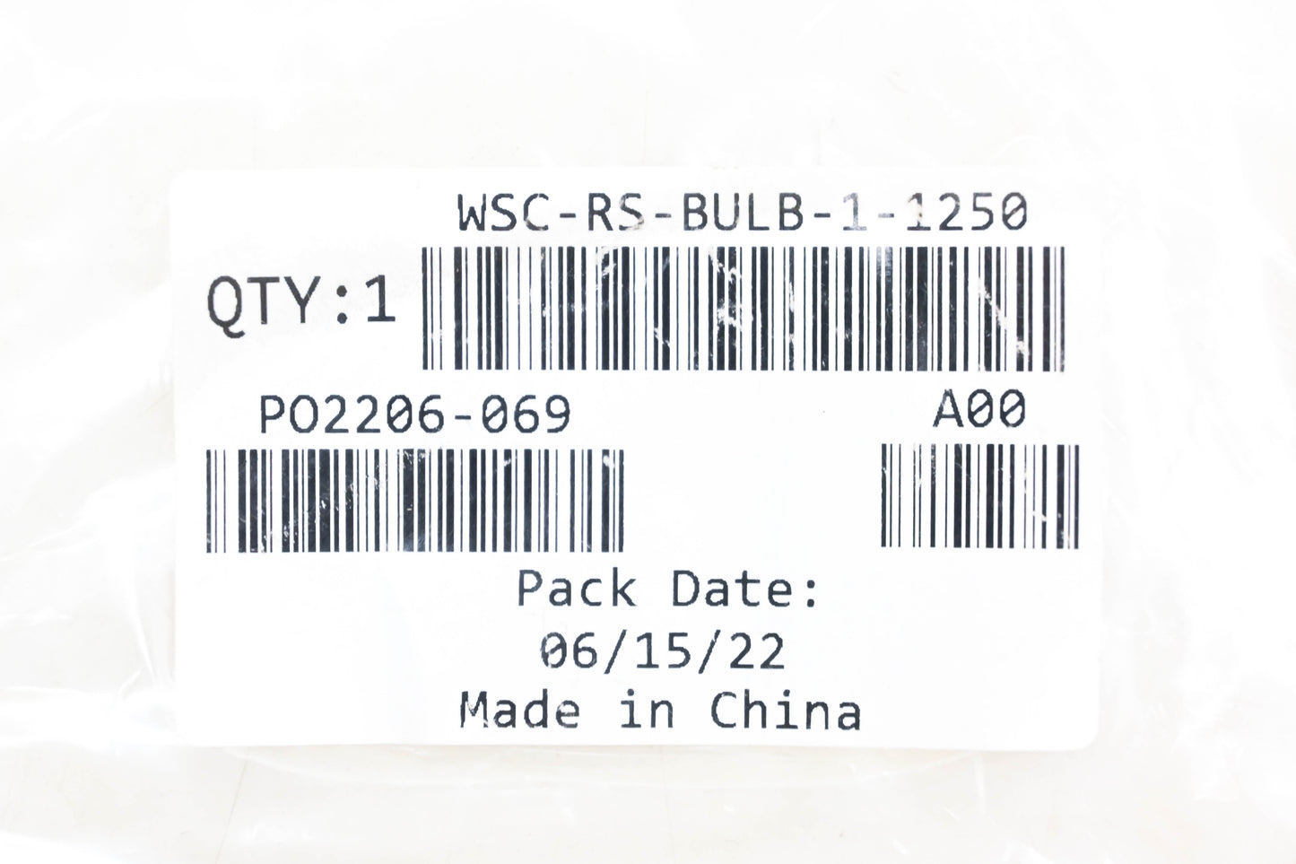 Aftermarket WSC-RS-BULB-1-1250 Black Bulb Trim Seal NOS