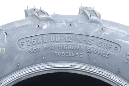 ITP 560363, 57-5651 Mud Lite 25x8-12 NHS 68F Tire NOS