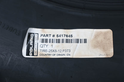 New OEM Polaris 5417645 25x8-12 Tire NOS