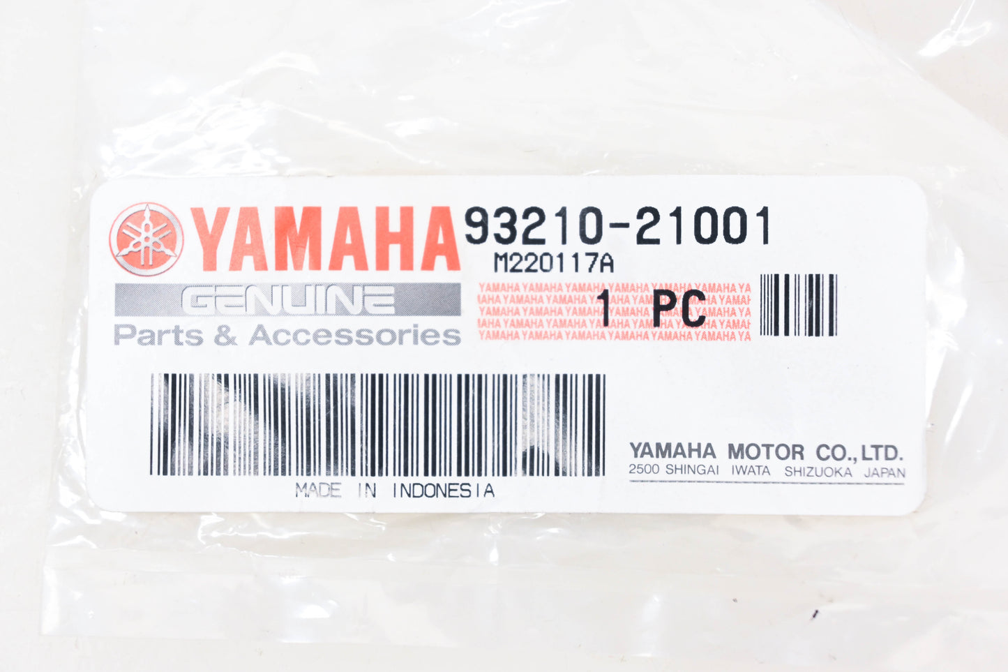New OEM Yamaha 93210-21001-00 O-Ring NOS