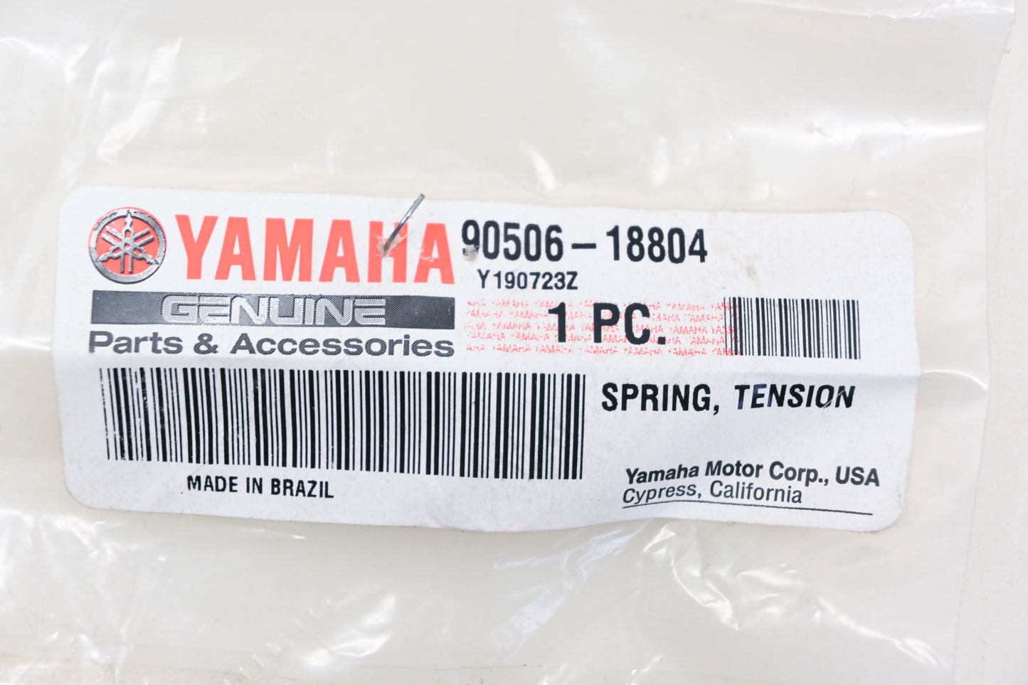 New OEM Yamaha 90506-18804-00 Tension Spring NOS