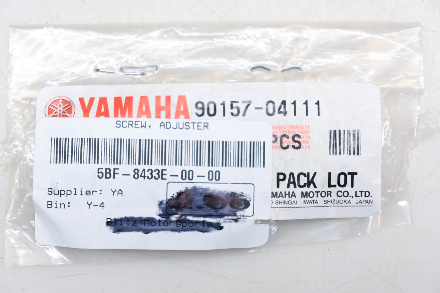 New OEM Yamaha 90157-04111-00 Adjusting Screw NOS