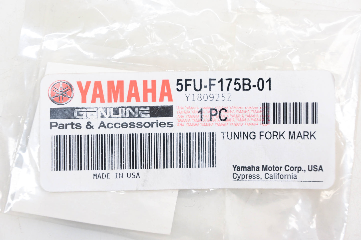New OEM Yamaha 5FU-F175B-01-00 Decal 1.5" NOS