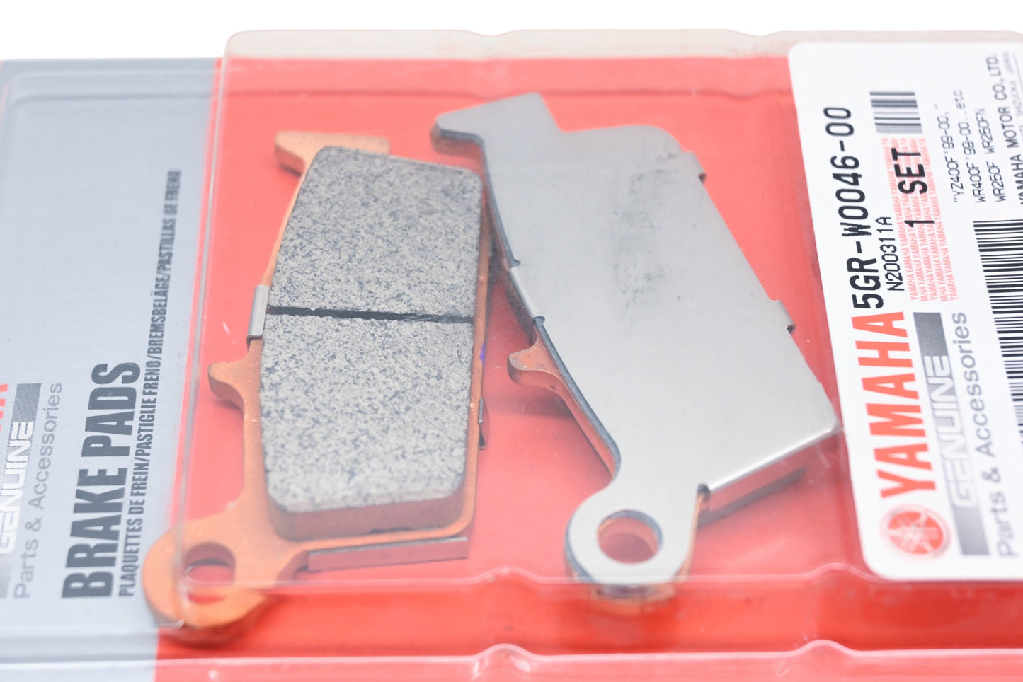 New OEM Yamaha 5GR-W0046-00-00 Rear Brake Pad Kit NOS