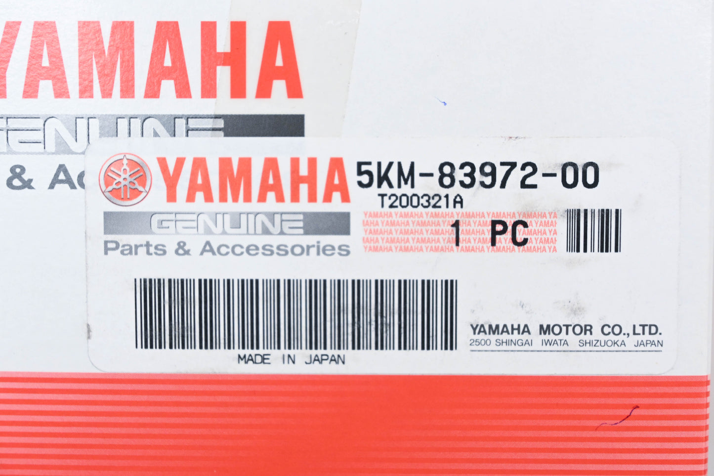 New OEM Yamaha 5KM-83972-00-00 Lefthand Handlebar Control Switch Assembly NOS