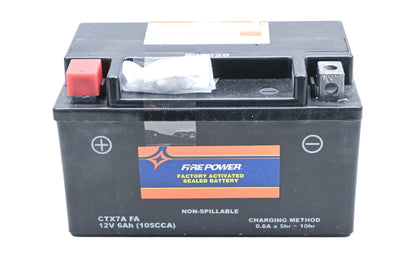 Firepower CTX7A FA, 49-2249 Factory Activated Sealed Battery 12V 6Ah NOS