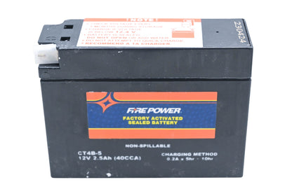 Firepower CT4B-5, 49-2262 Factory Activated Sealed Battery 12V 2.5Ah NOS