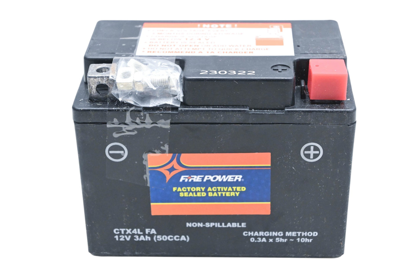 Firepower CTX4L FA, 49-2243 Factory Activated Sealed Battery 12V 3Ah NOS