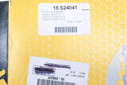 Pro-X 16.S24041, 19-24041F Friction Plate Kit NOS