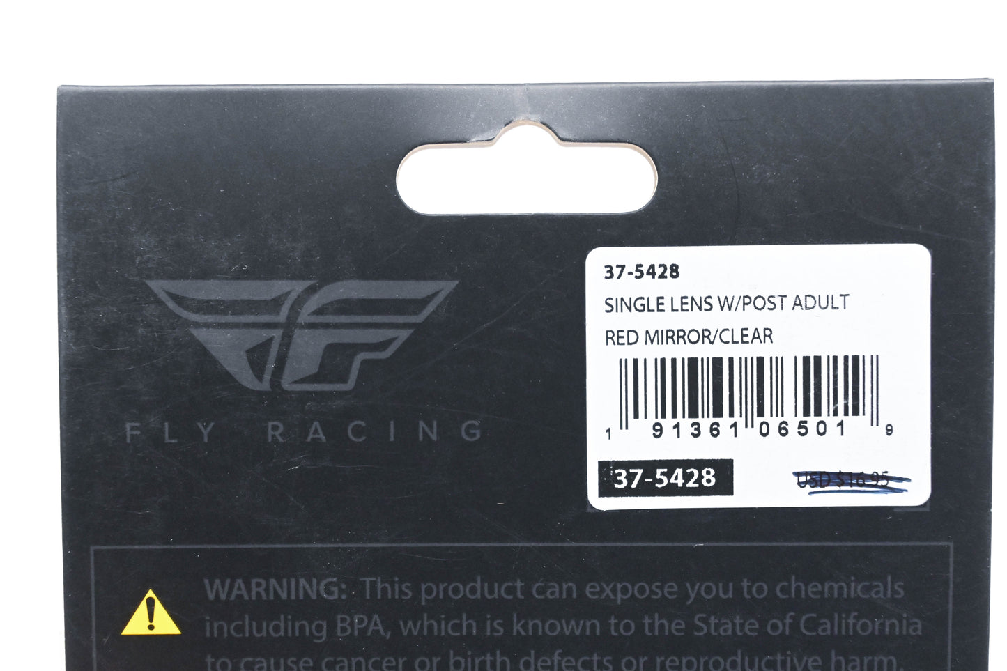 Fly Racing 37-5428 Red Mirror Adult Single Goggle Lens With Post NOS