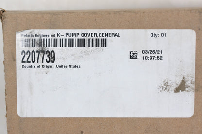 New OEM Polaris 2207739 R-20-05 General Pump Cover Kit NOS