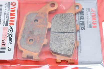 New OEM Yamaha 5VX-25806-00-00 Brake Pad Kit NOS