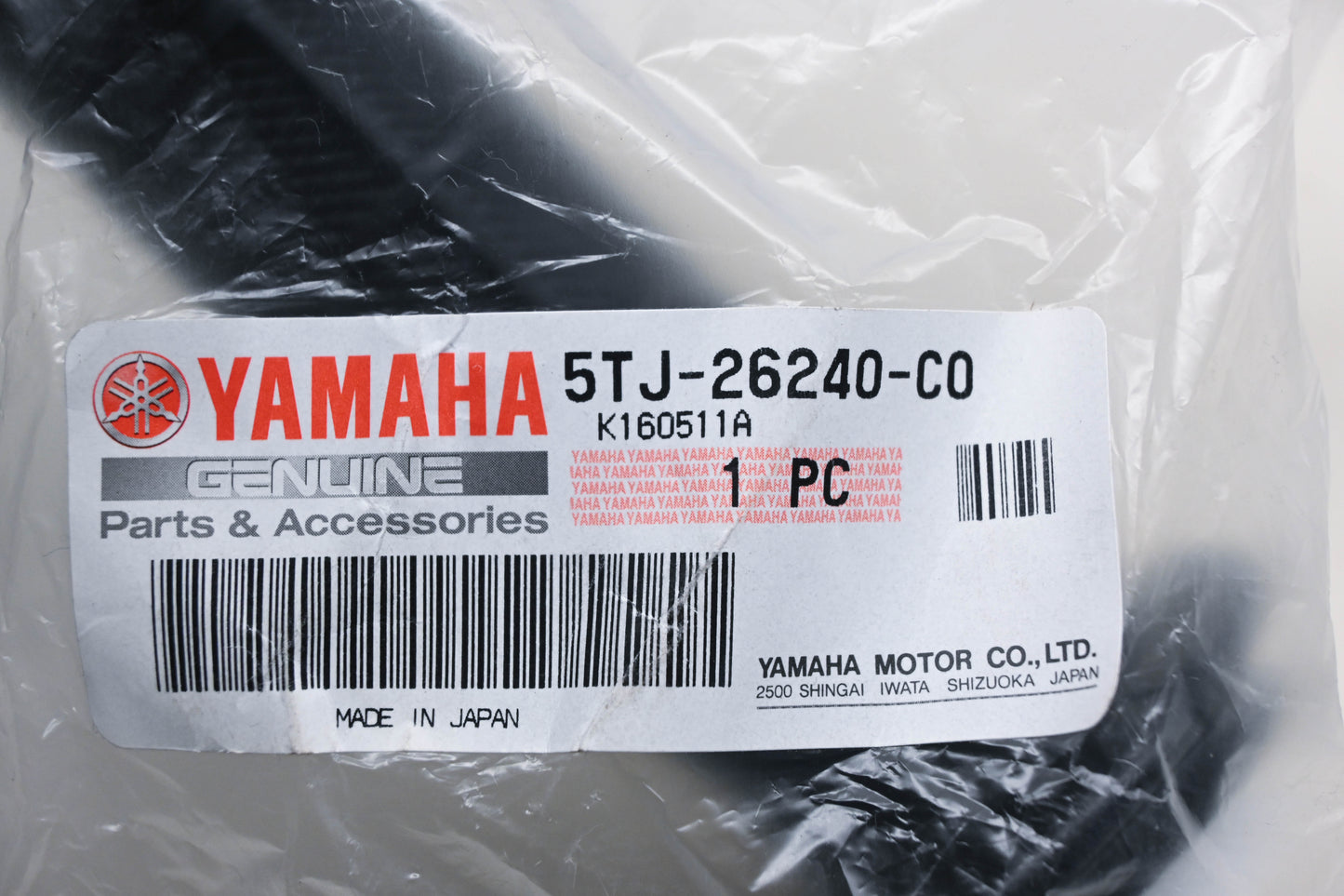 New OEM Yamaha 5TJ-26240-C0-00 Handlebar Throttle Tube & Grip NOS