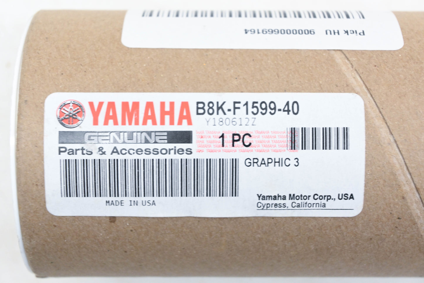 New OEM Yamaha B8K-F1599-40-00 Wolverine X2 Graphic #8 NOS