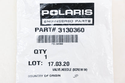 New OEM Polaris 3130360 Needle Valve & Seat NOS