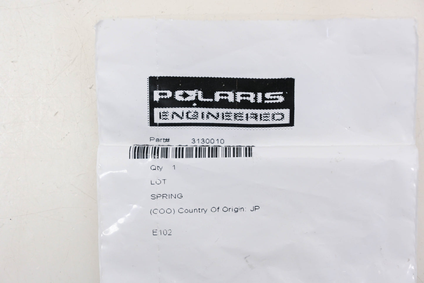 New OEM Polaris 3130010 Carburetor Throttle Adjuster Spring NOS