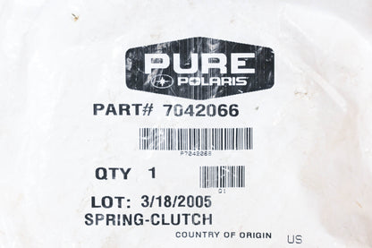New OEM Polaris 7042066 Green/Black Clutch Spring NOS