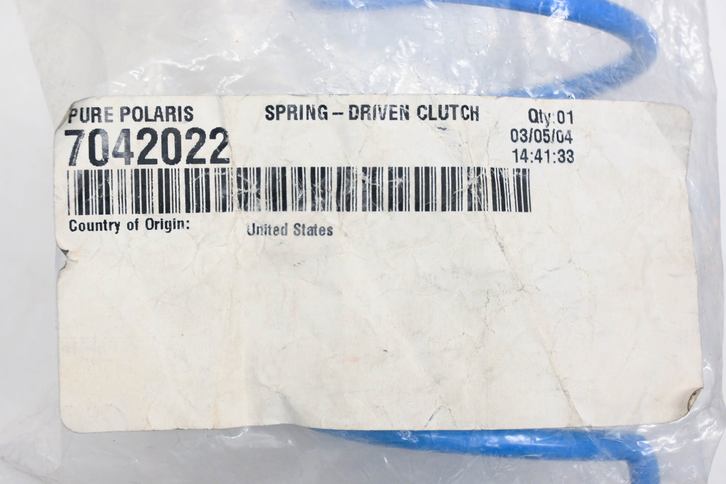 New OEM Polaris 7042022 Blue/Orange Clutch Spring NOS