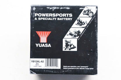 Yuasa YB12AL-A2, M22212, 49-1852 Conventional 12V 12Ah-10HR Battery Kit NOS