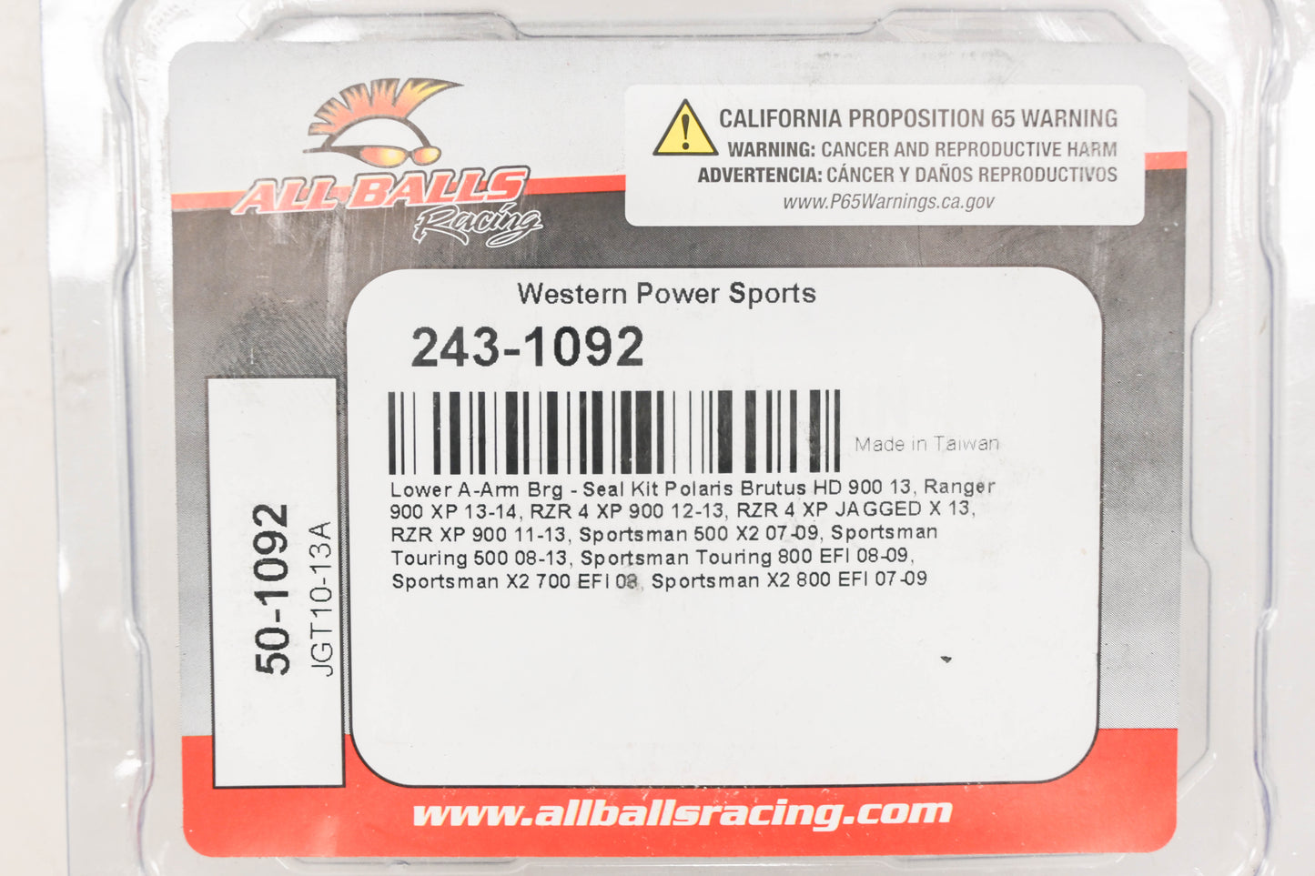 All Balls 243-1092, 50-1092 Lower A-Arm Bearing Seal Kit NOS